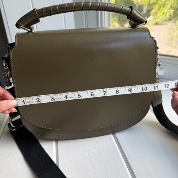 Tiger of Sweden - 100% Leather Olive Saddle Bag - Excellent Condition! - Picture 4 of 5